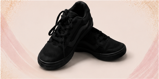 Zapatillas Urbanas Negras Mate